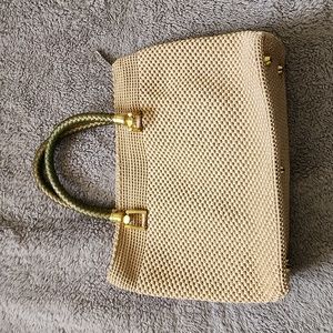 Woman hand bag tote woven style vintage retro